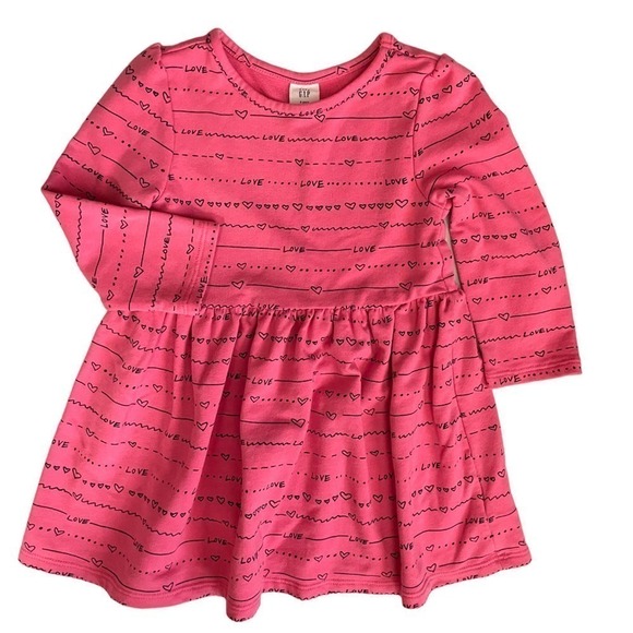 GAP Other - ❤️ BABY Gap Pink Love Dress Size 2T
